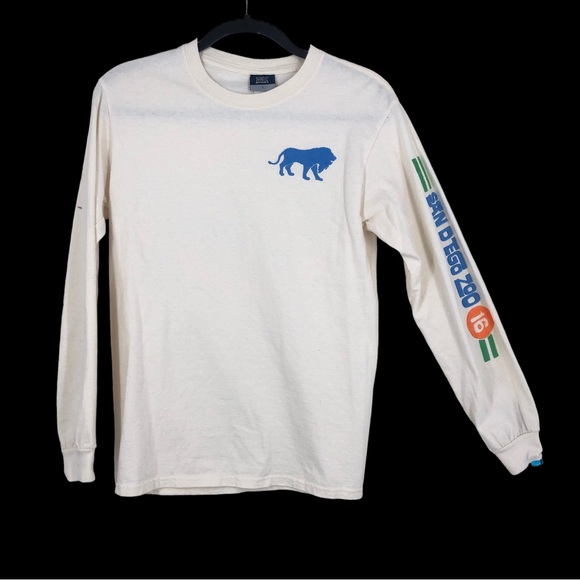 San Diego Zoo Long-sleeved T-Shirt w/3D Fleece Graphics, MV Sports sz M Unisex - Picture 1 of 9